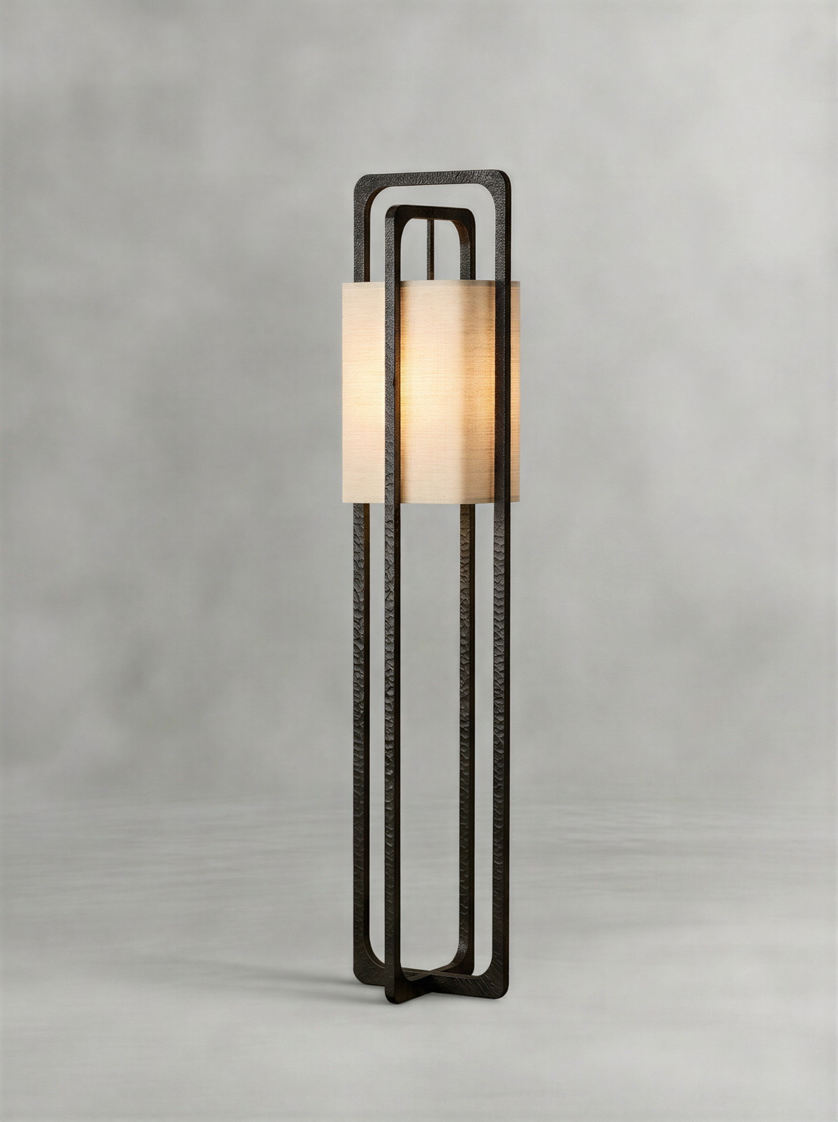 Accent Beige Floor Lamp