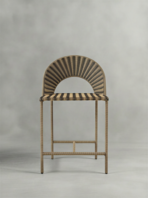 Arched Rattan Bar Chair