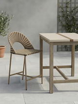 Arched Rattan Bar Chair