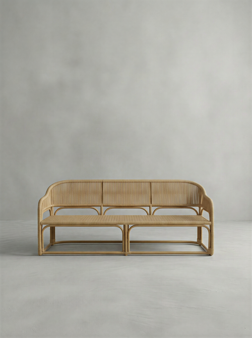 Boho Sled Rattan Outdoor Sofa