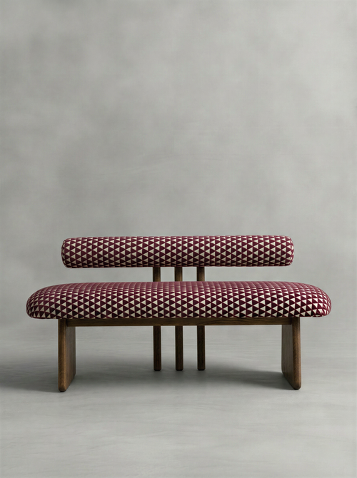 Bolster Walnut Bench