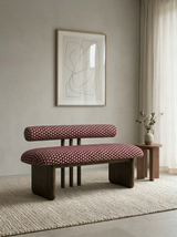 Bolster Walnut Bench