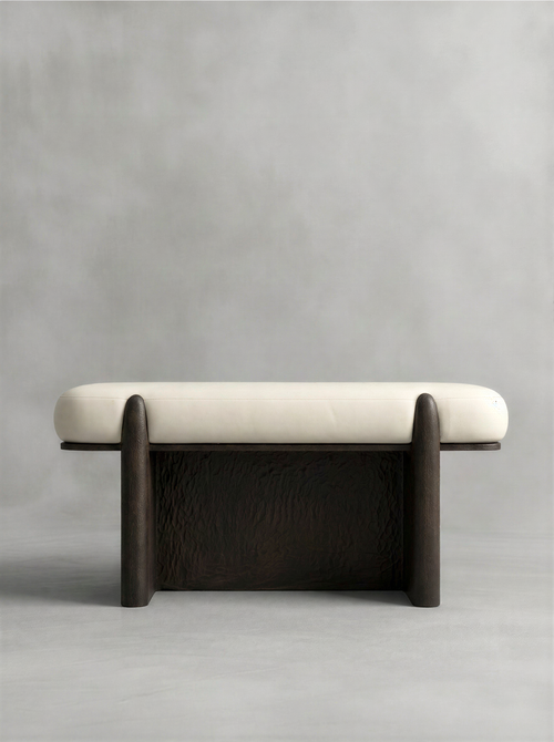 Chiseled Deep Smoke Bed Bench