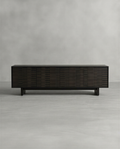 Contemporary Ribbed Charcoal Media Unit