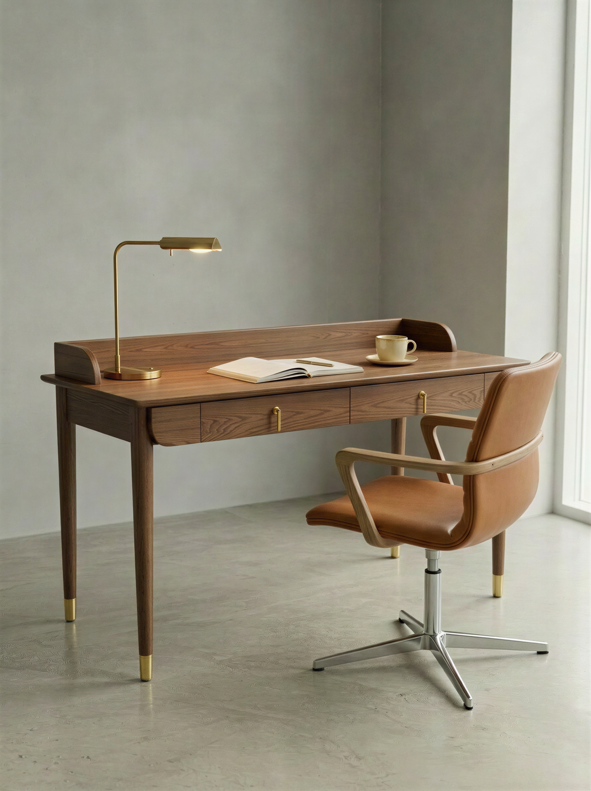 Gallery Walnut Study Table