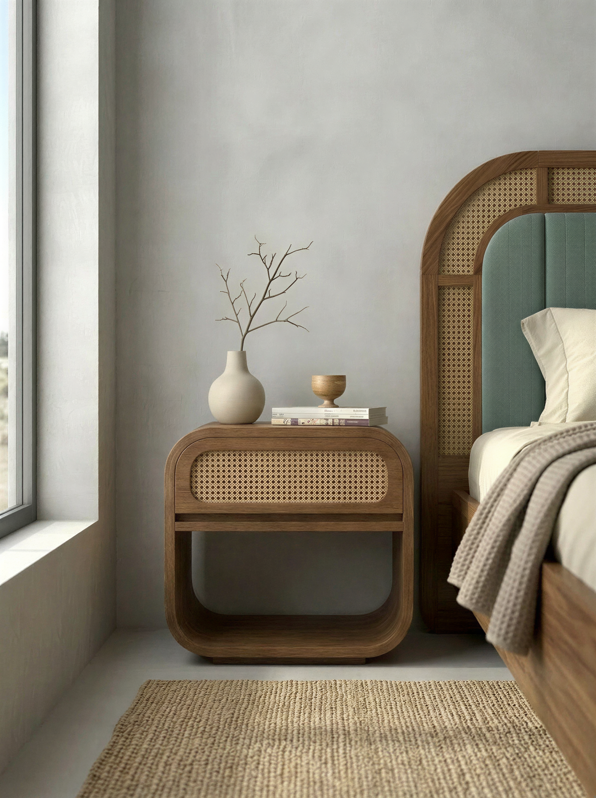 Haven Honey Bedside Table