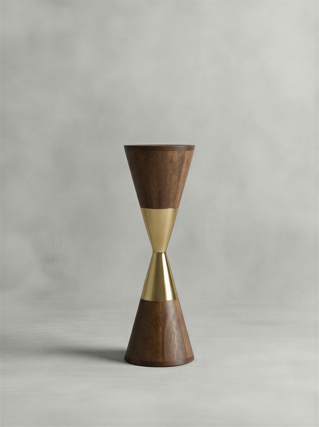 Hourglass Walnut Side Table