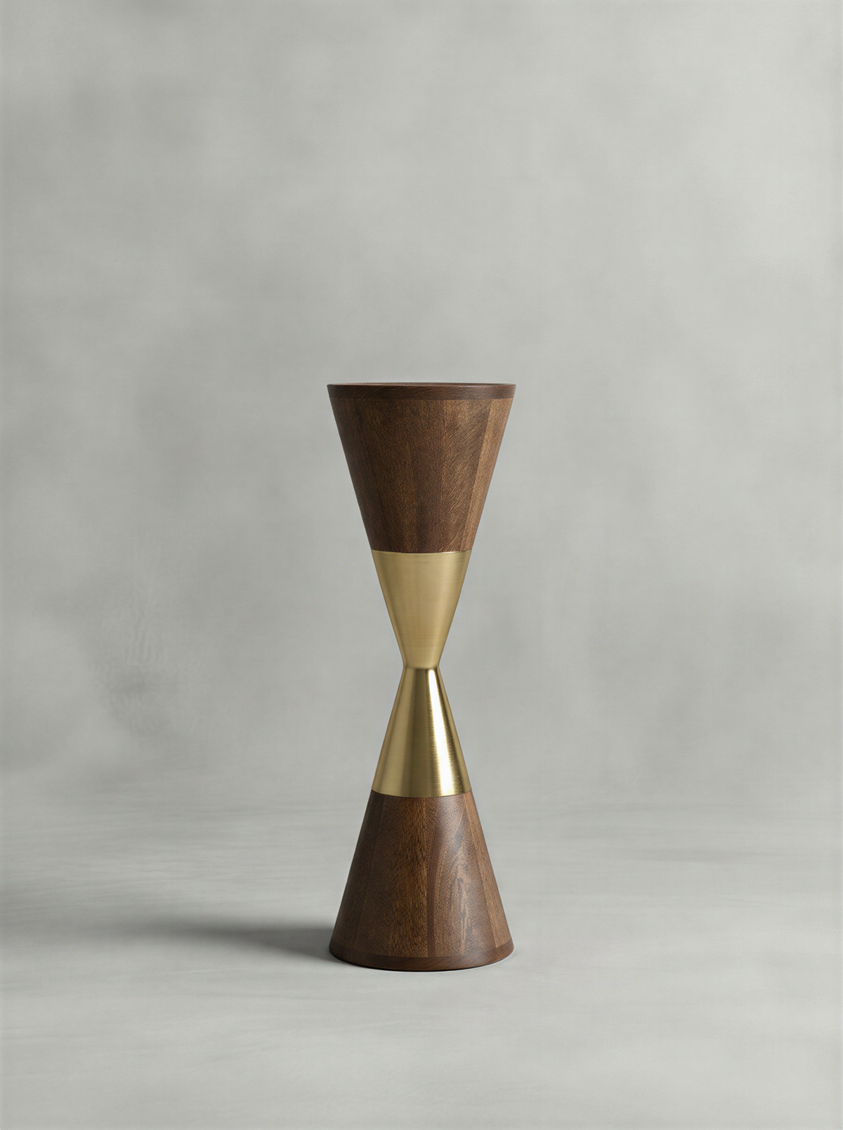 Hourglass Walnut Side Table