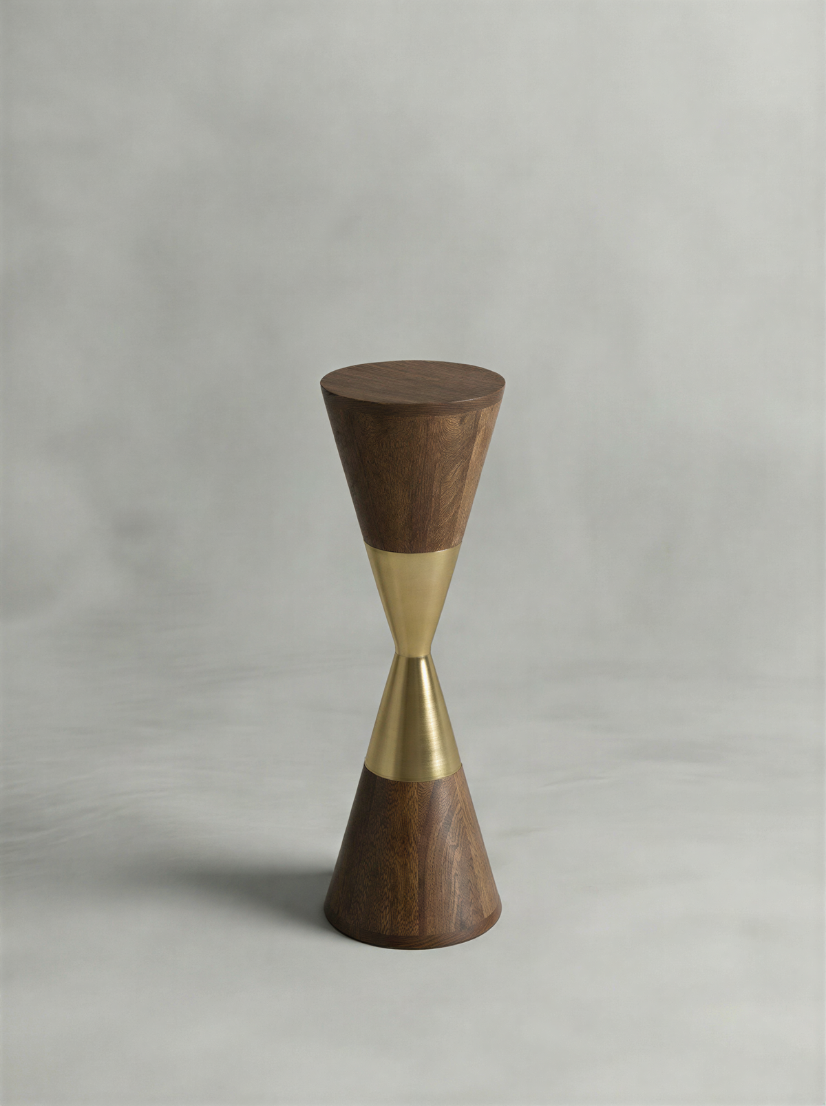 Hourglass Walnut Side Table