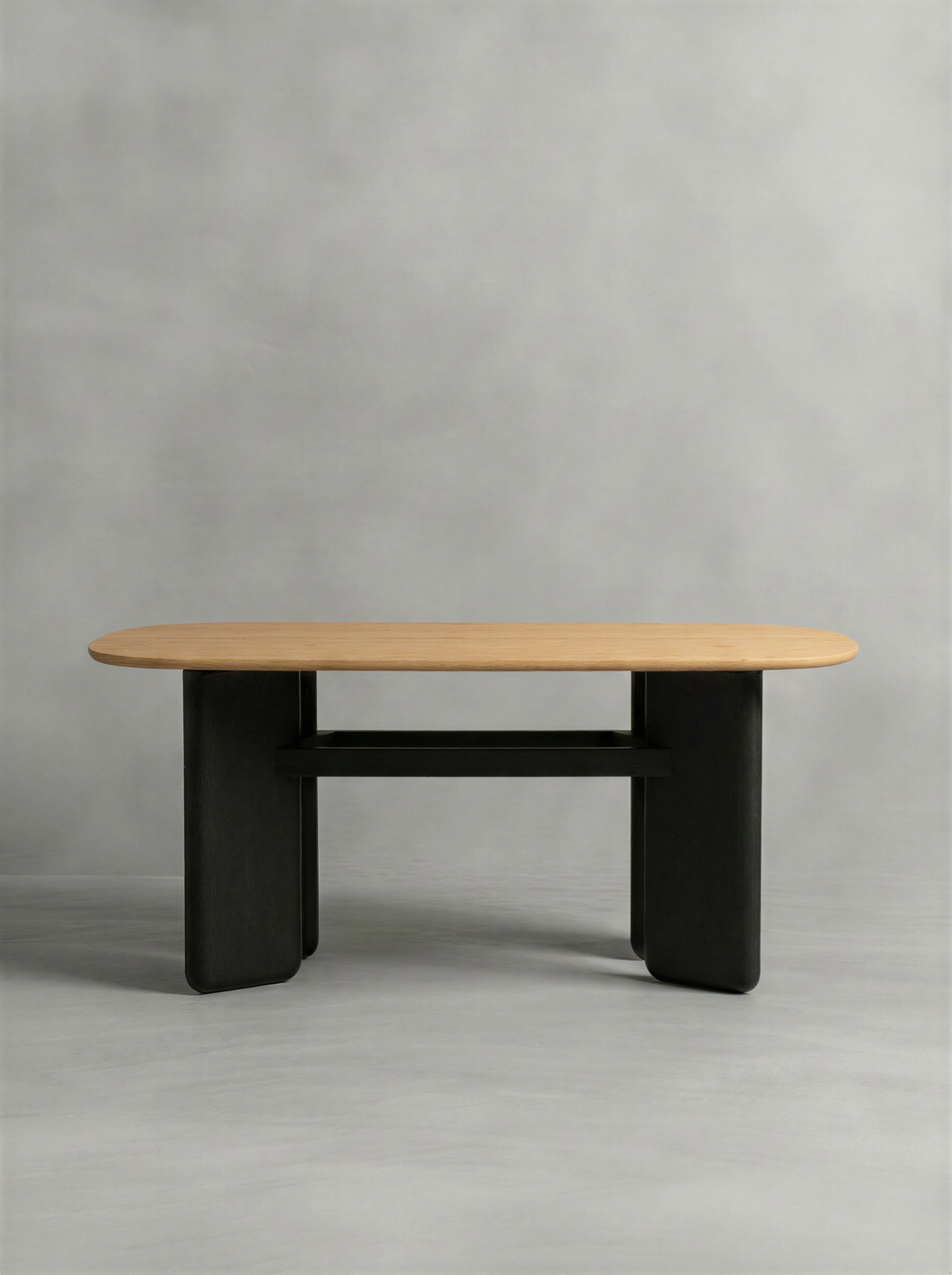 Intersecting Natural Oak Dining Table