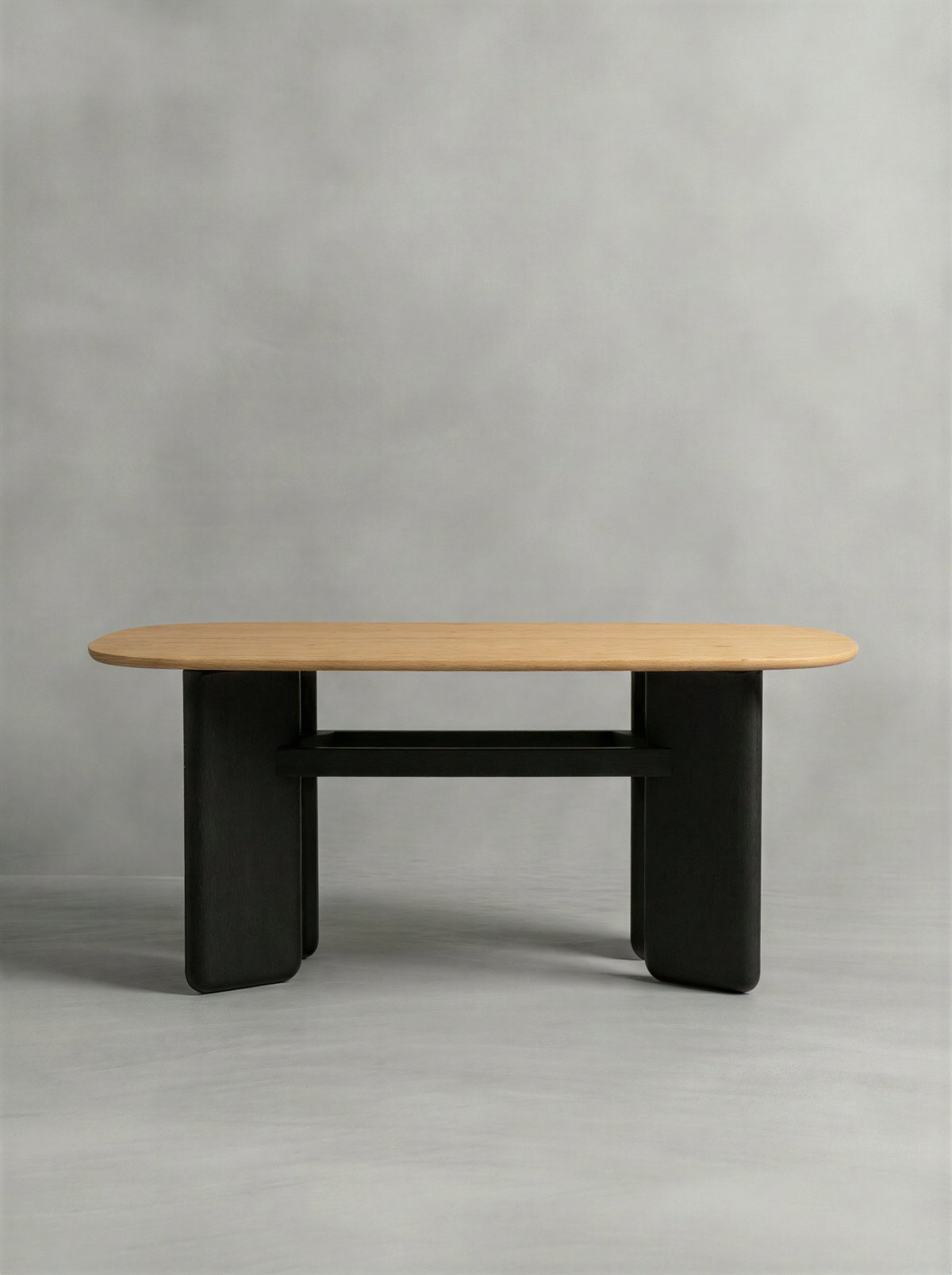 Intersecting Natural Oak Dining Table