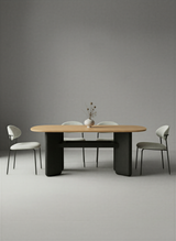 Intersecting Natural Oak Dining Table