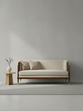 Lattice Walnut Two-Seater Sofa
