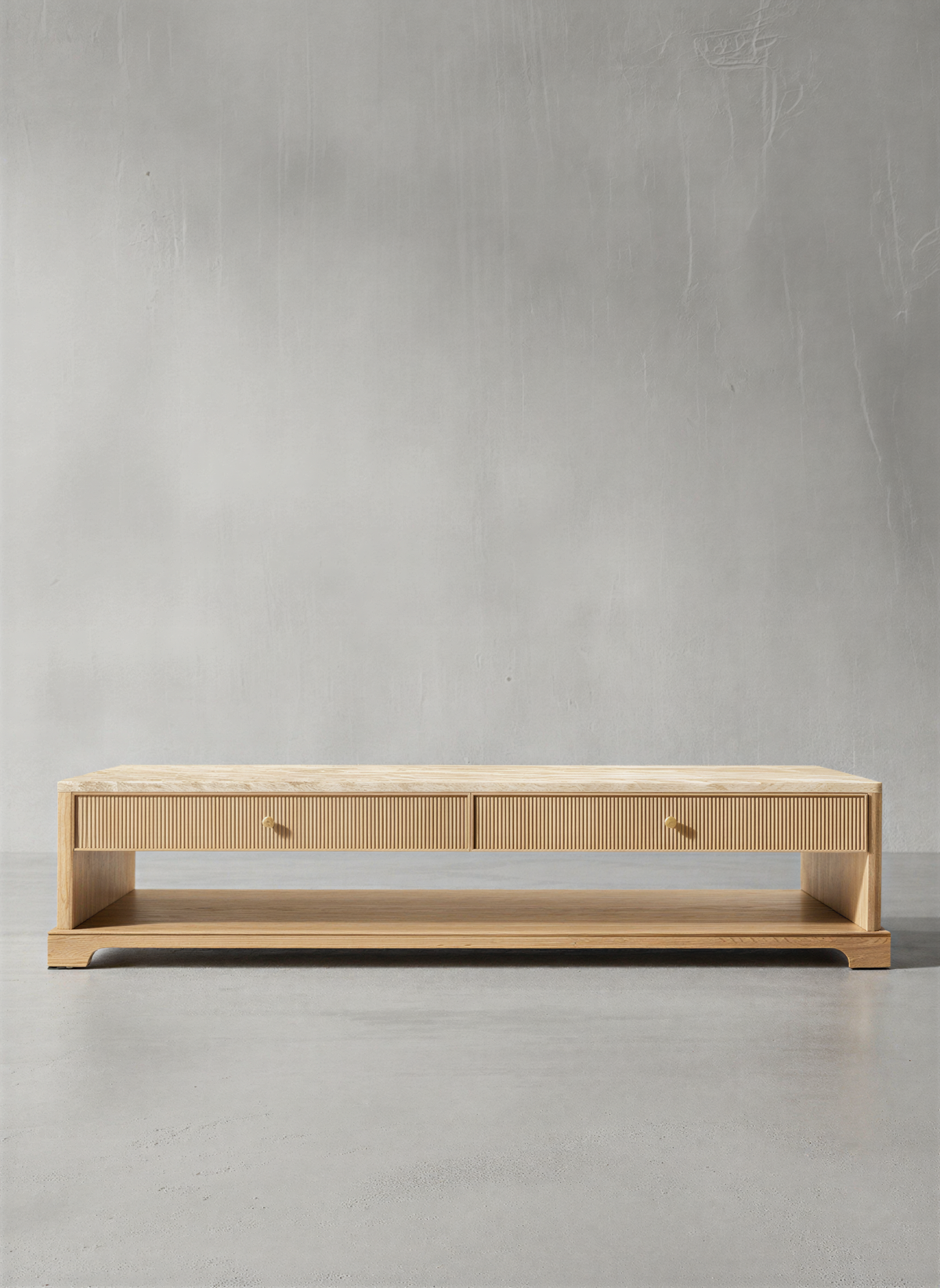 Linear Natural Oak Coffee Table