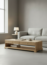 Linear Natural Oak Coffee Table