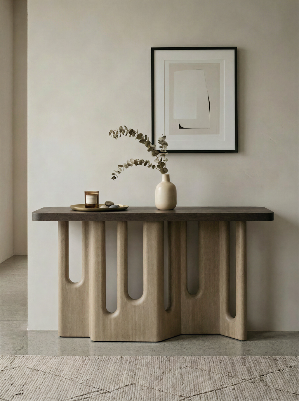 Malko Natural Oak Console Table