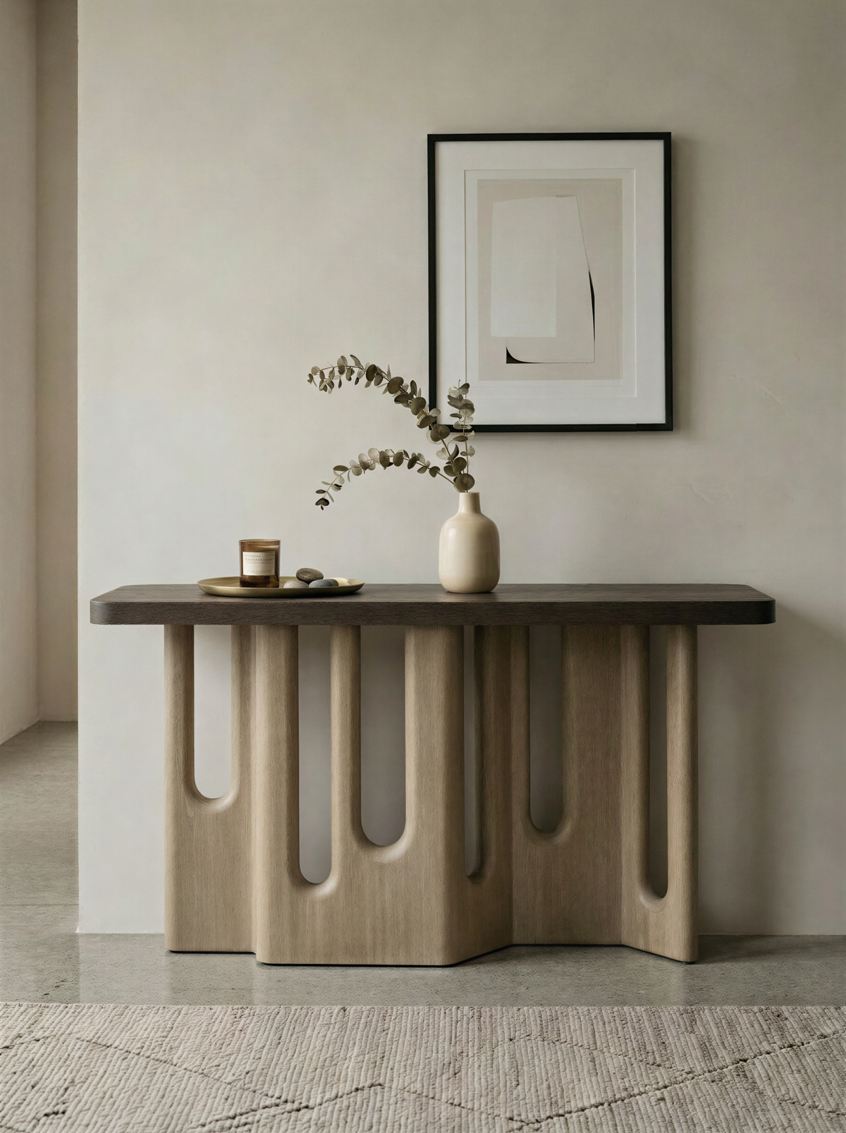 Malko Natural Oak Console Table