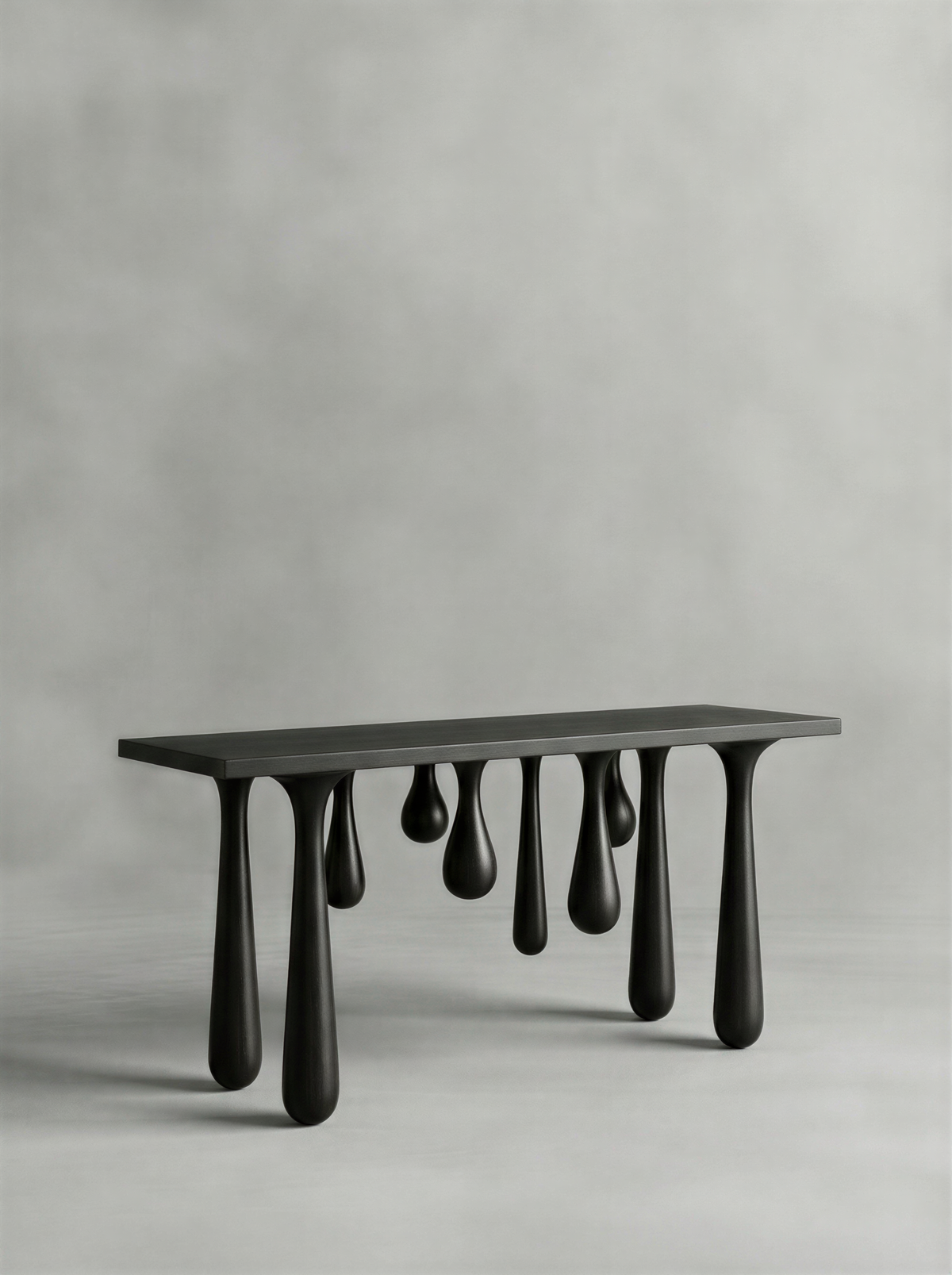 Melting Deep Smoke Console Table