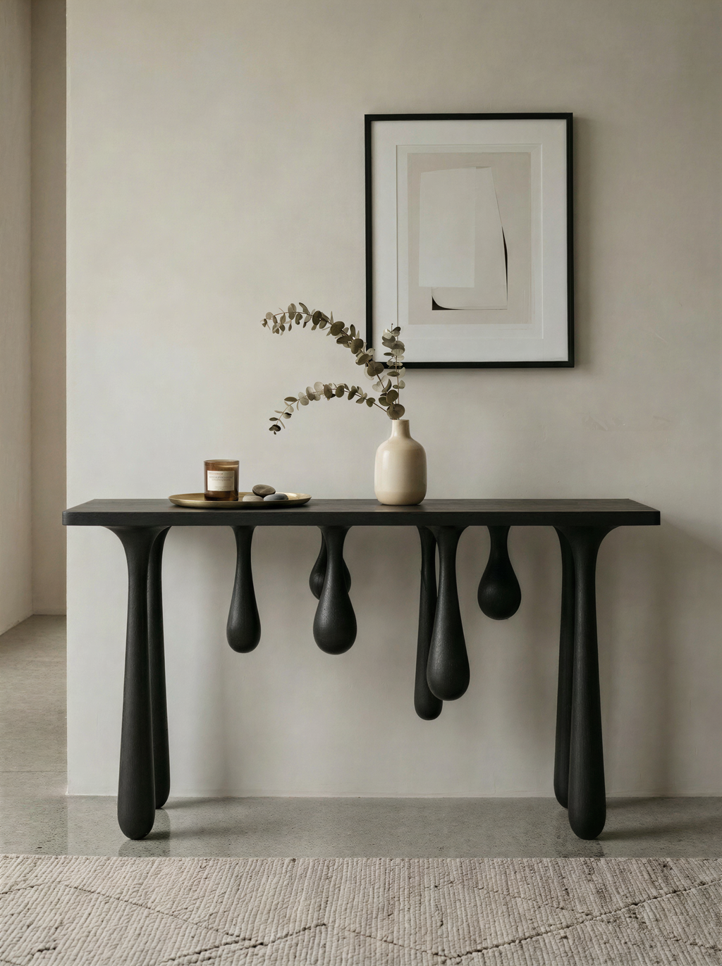 Melting Deep Smoke Console Table