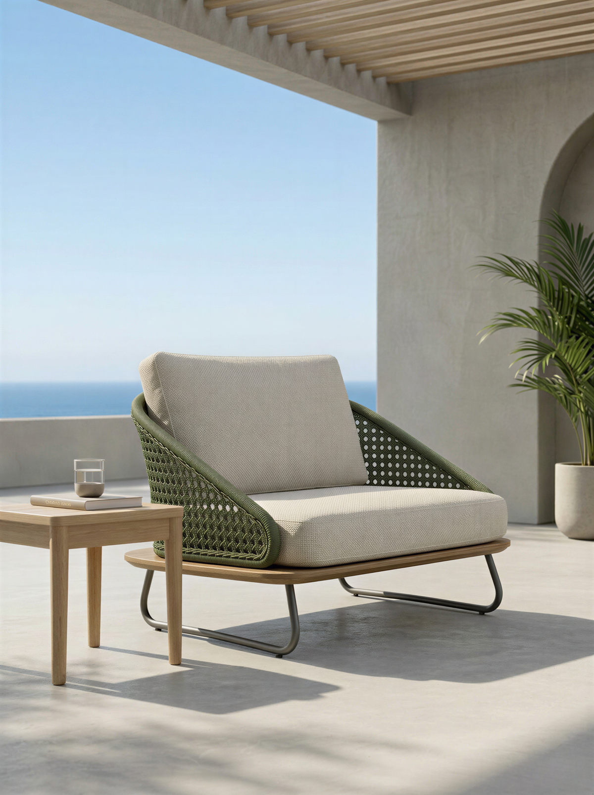 Mesh Rope Outdoor Armchair