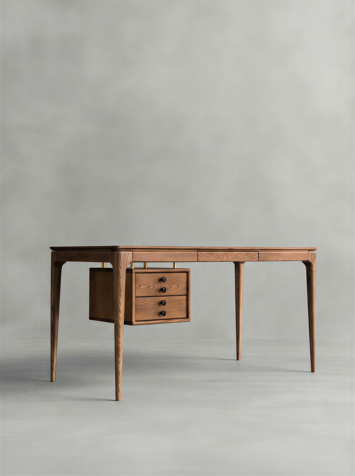 Mid Century Walnut Study Table