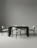 Minimal Deep Smoke Dining Table