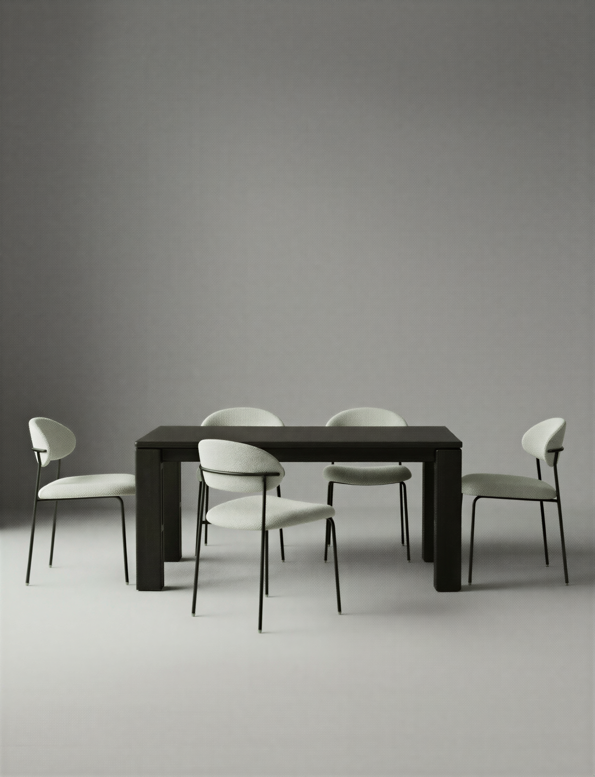 Minimal Deep Smoke Dining Table
