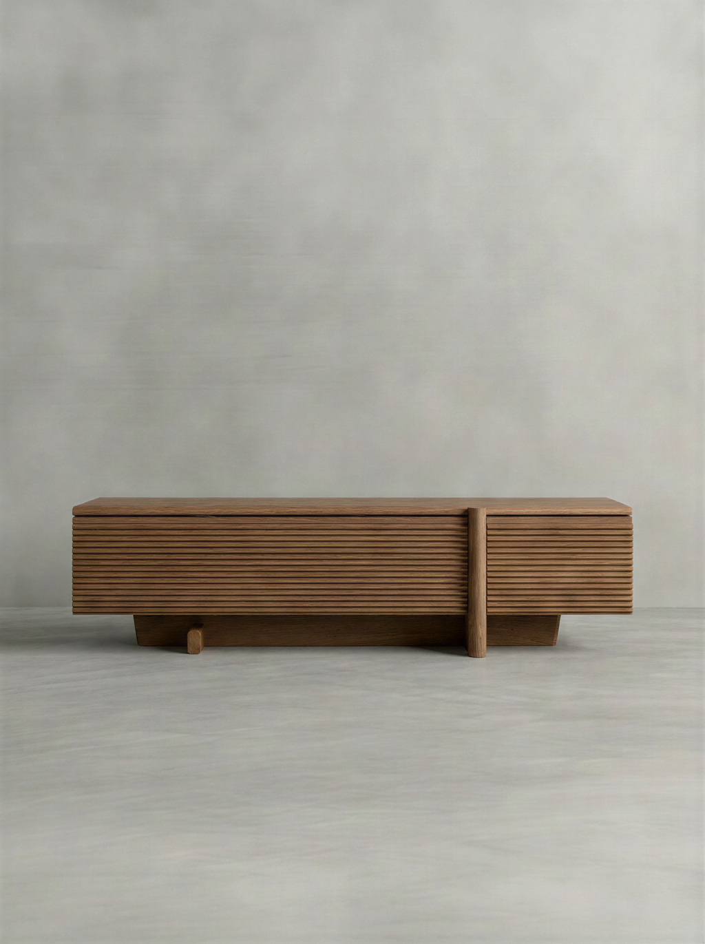 Minimal Walnut Media Unit