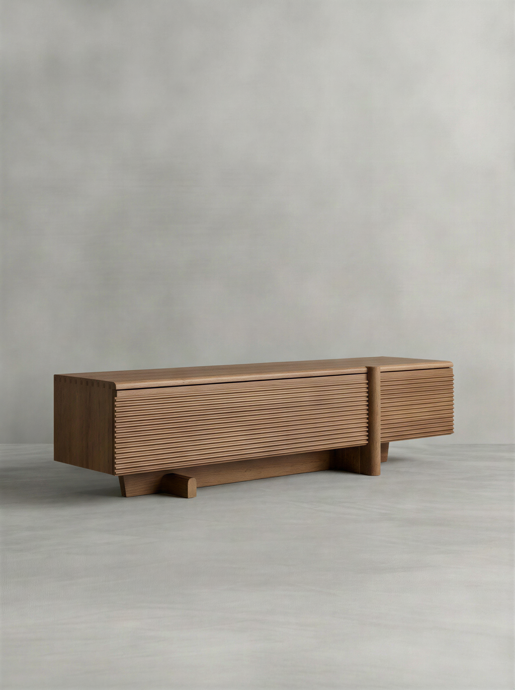 Minimal Walnut Media Unit