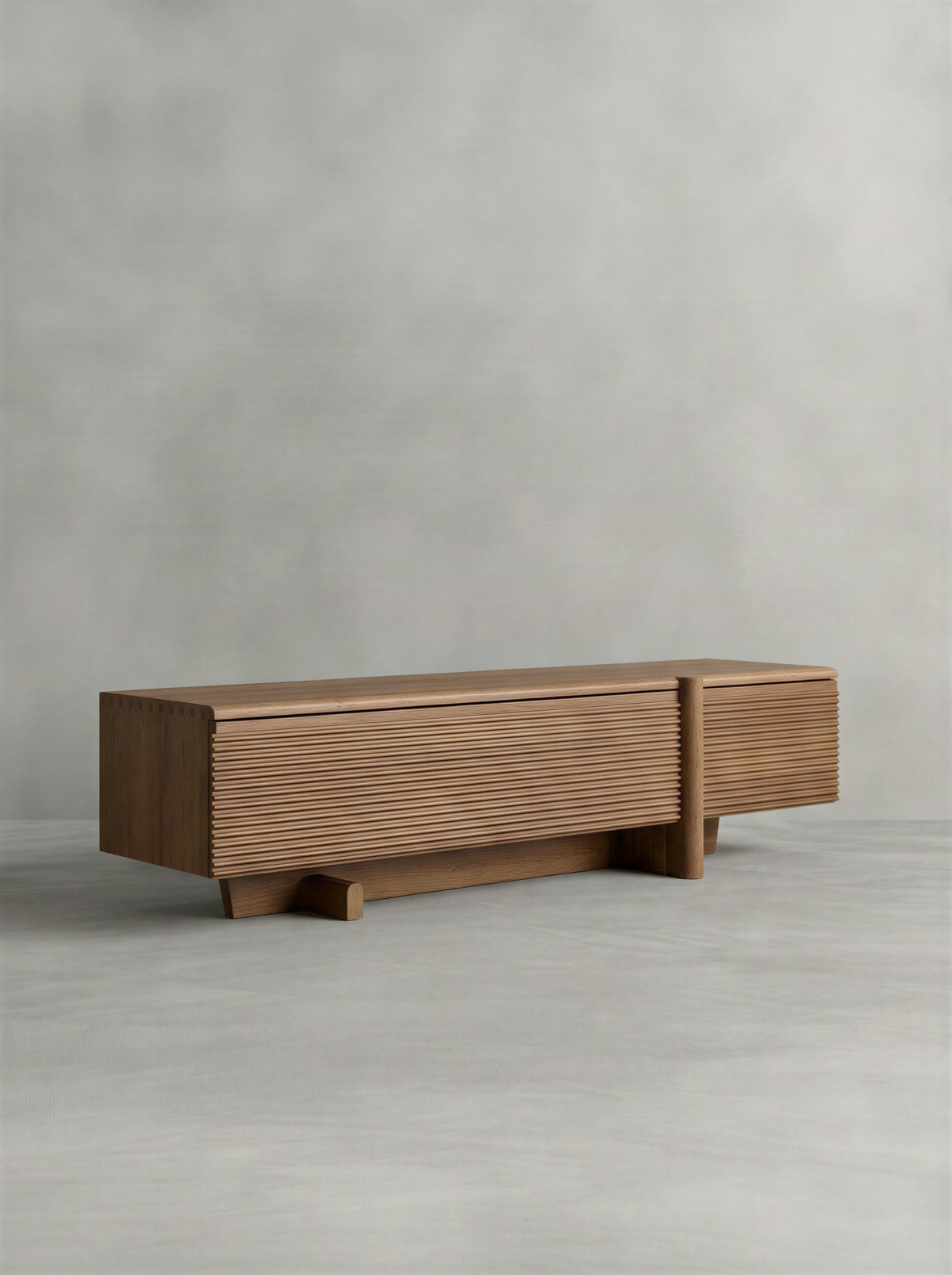 Minimal Walnut Media Unit