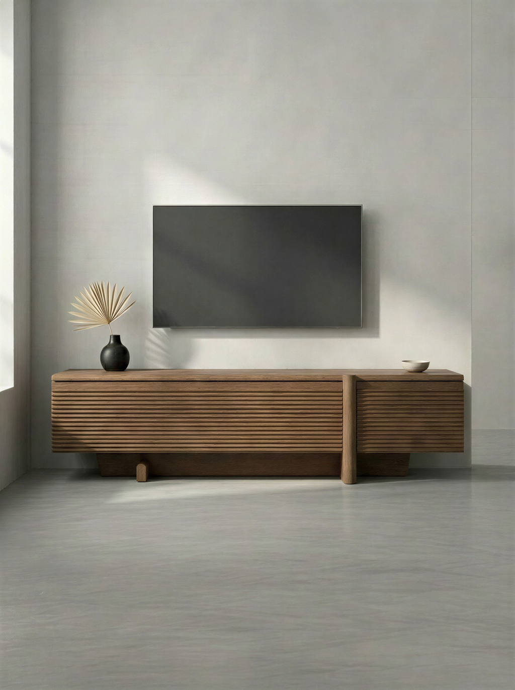 Minimal Walnut Media Unit