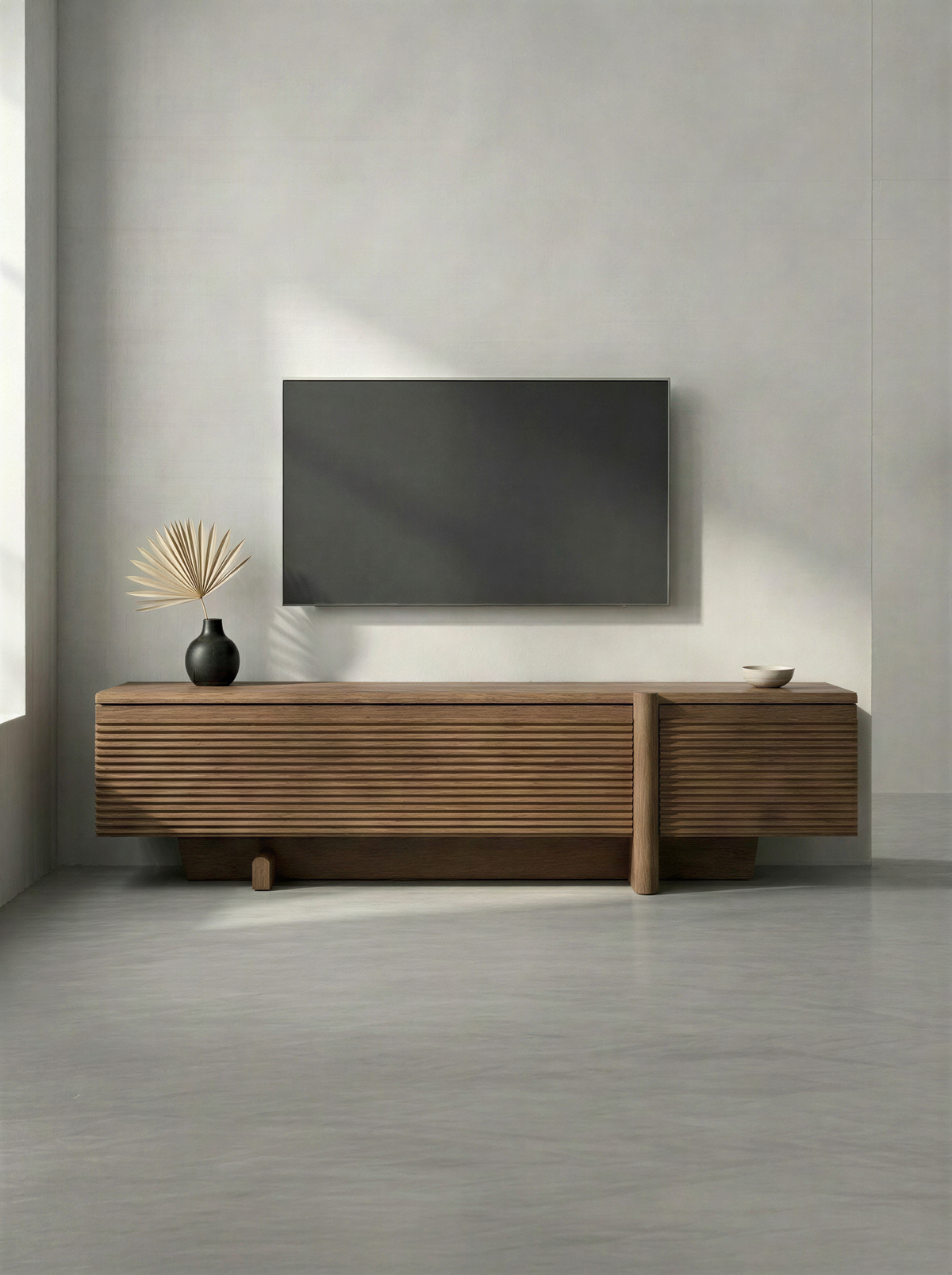 Minimal Walnut Media Unit