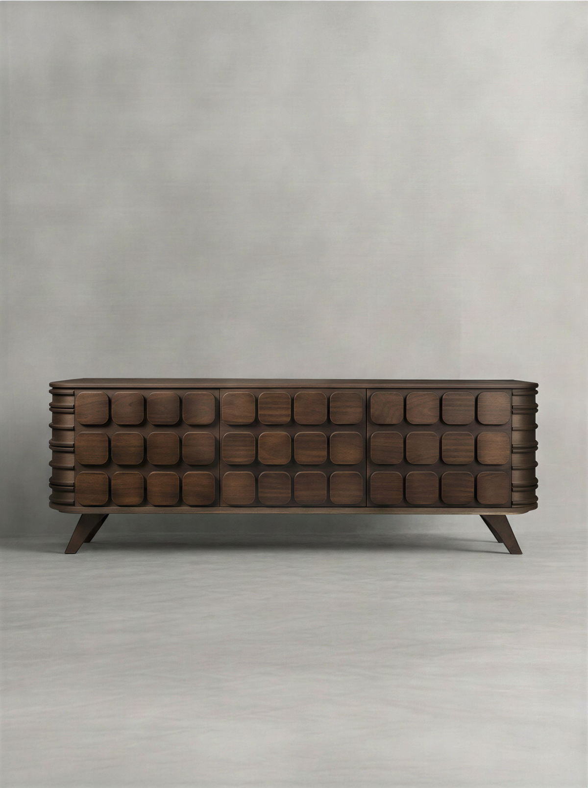 Modern Walnut Media Unit