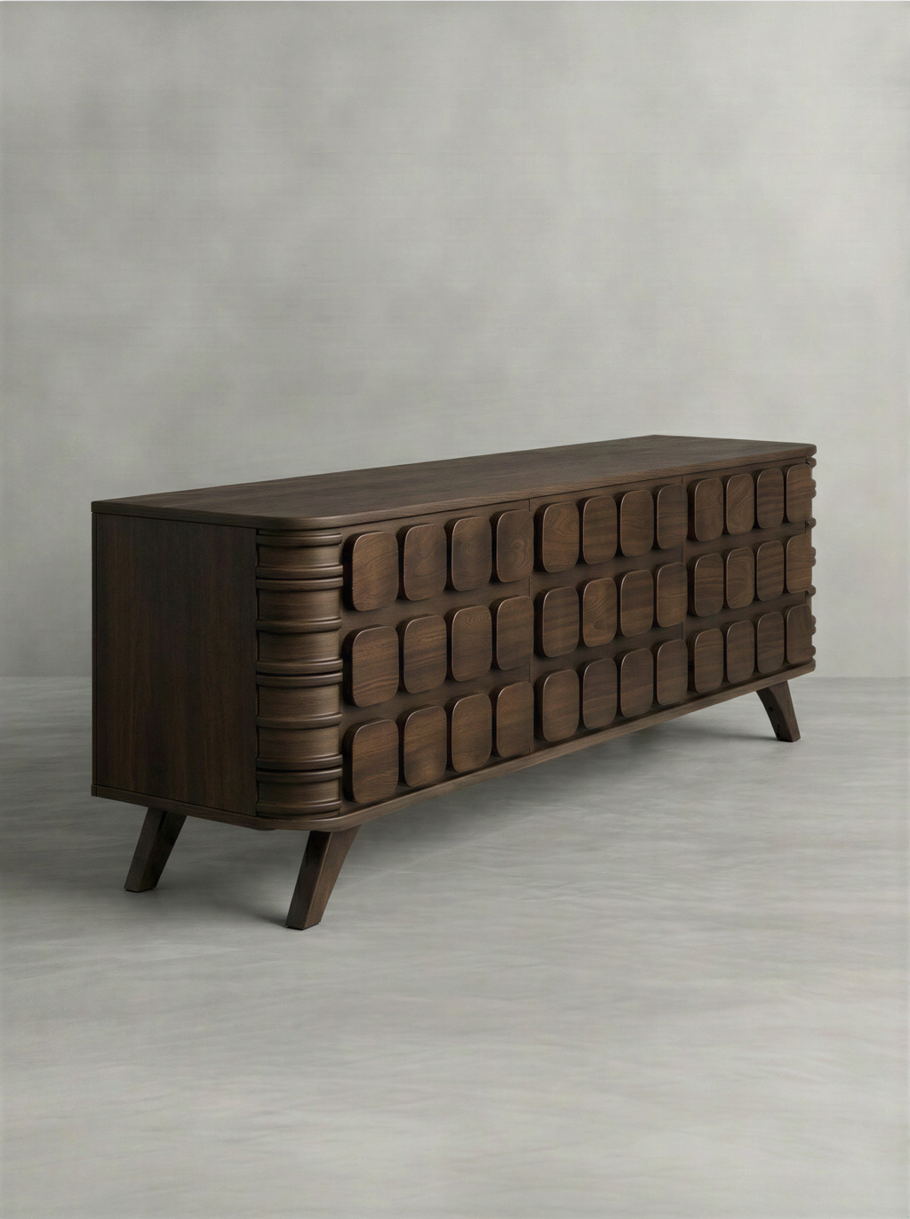 Modern Walnut Media Unit