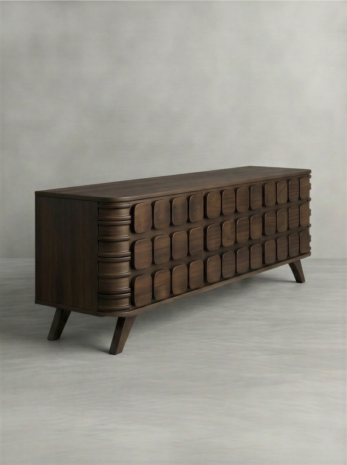 Modern Walnut Media Unit