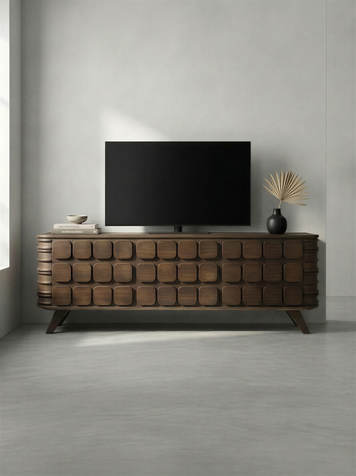 Modern Walnut Media Unit
