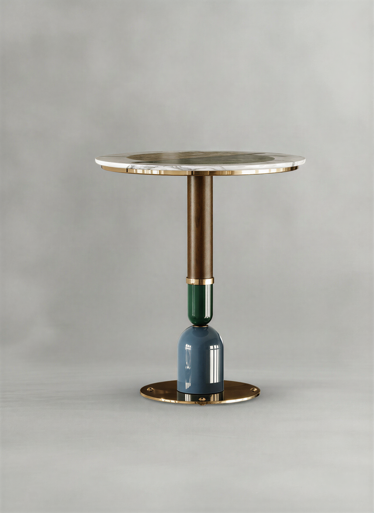 Mosaic Painted Wooden Bar Table