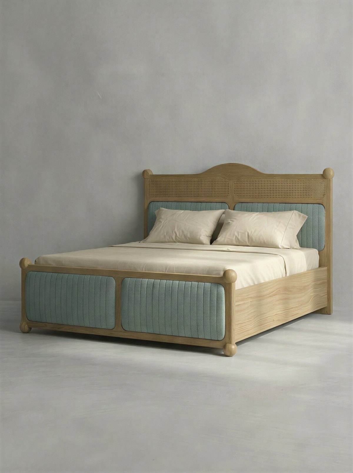 Orb Natural Oak Bed