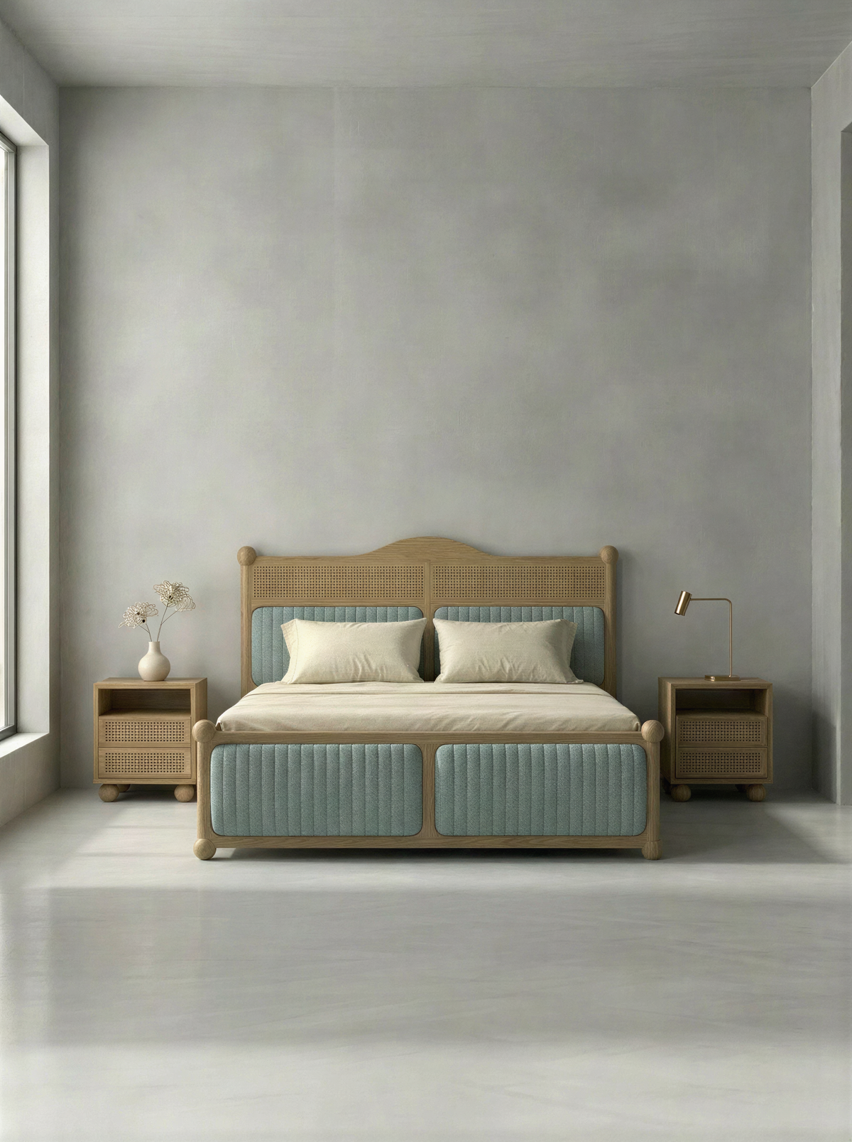 Orb Natural Oak Bed