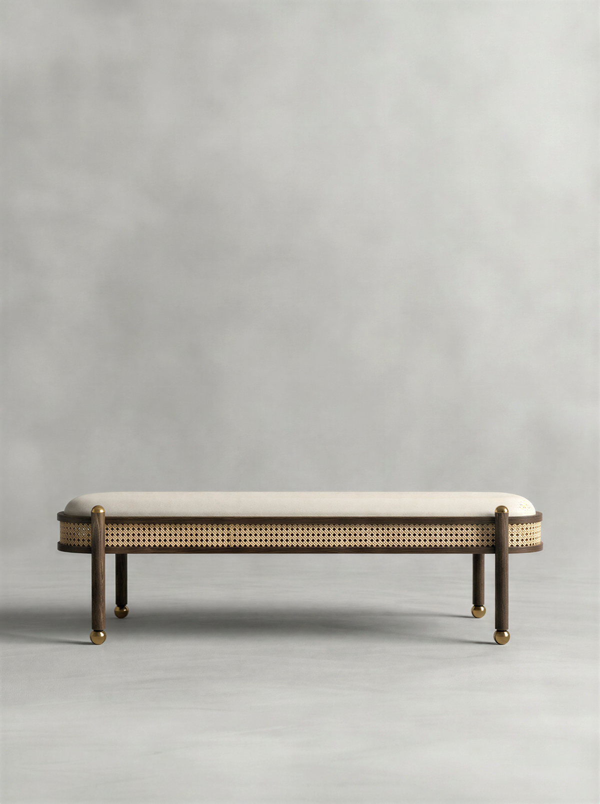 Palatial Walnut Bed Bench