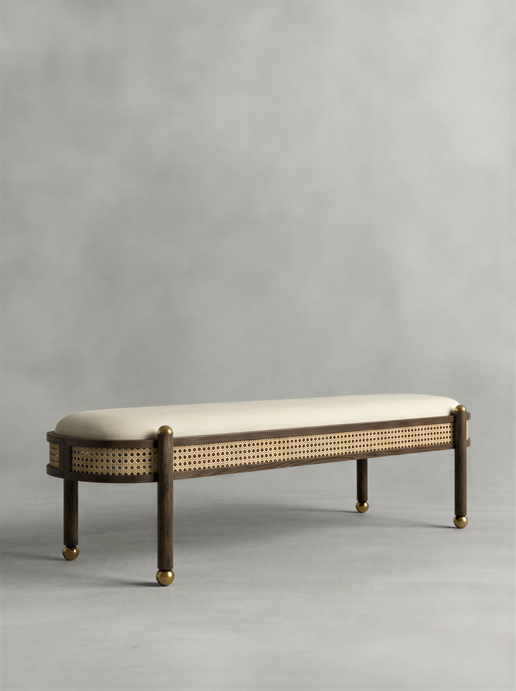 Palatial Walnut Bed Bench