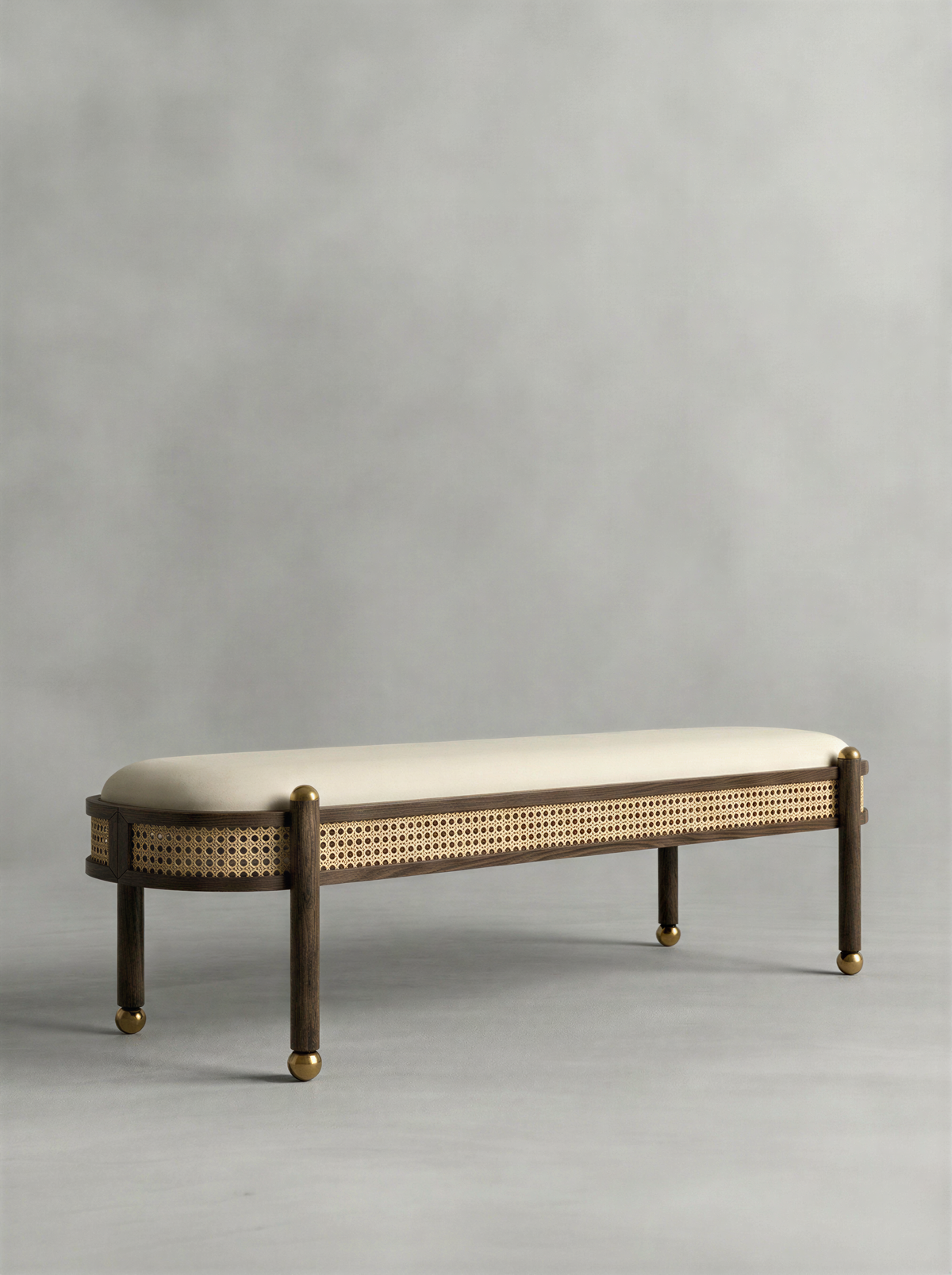 Palatial Walnut Bed Bench