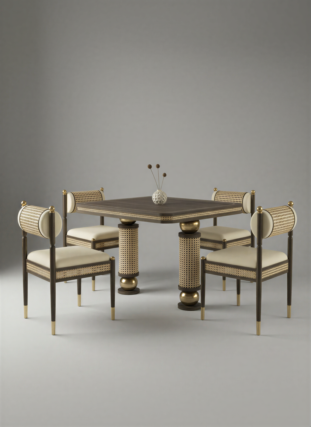 Palatial Walnut Dining Table