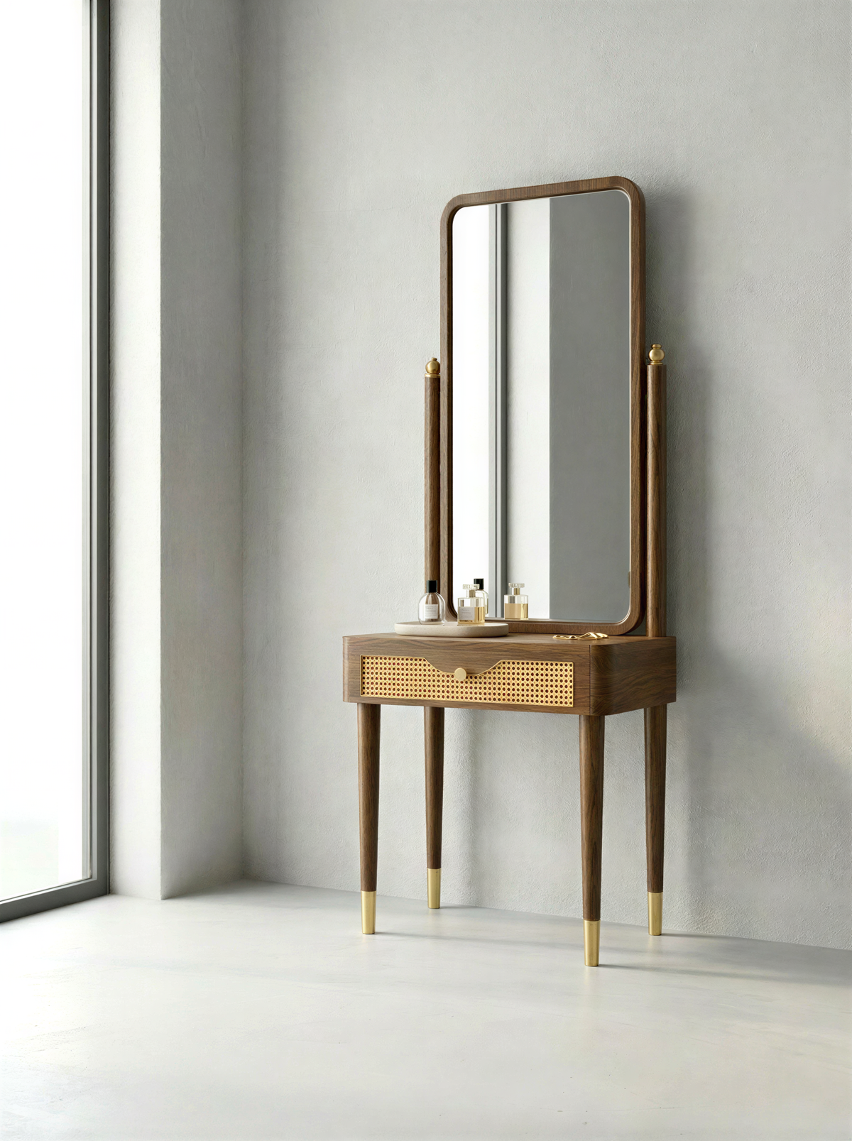 Palatial Walnut Dressing Table