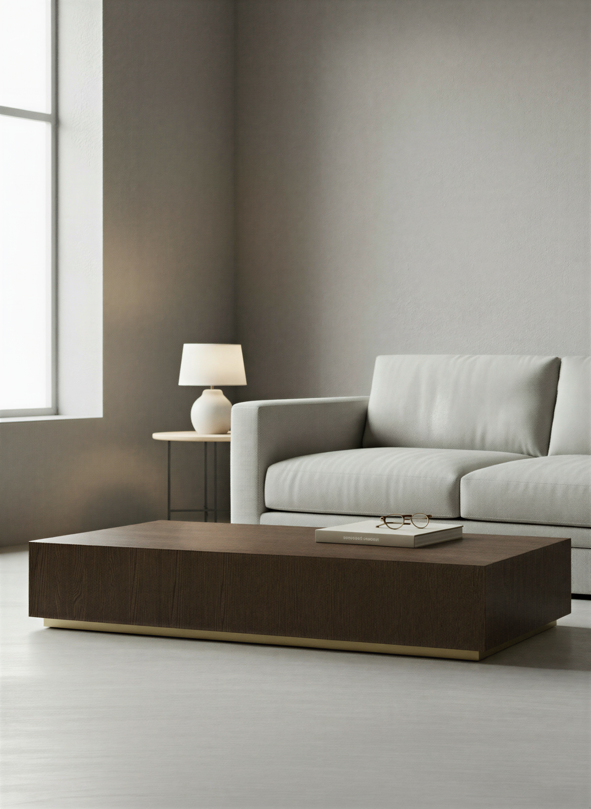Plinth Deep Smoke Coffee Table