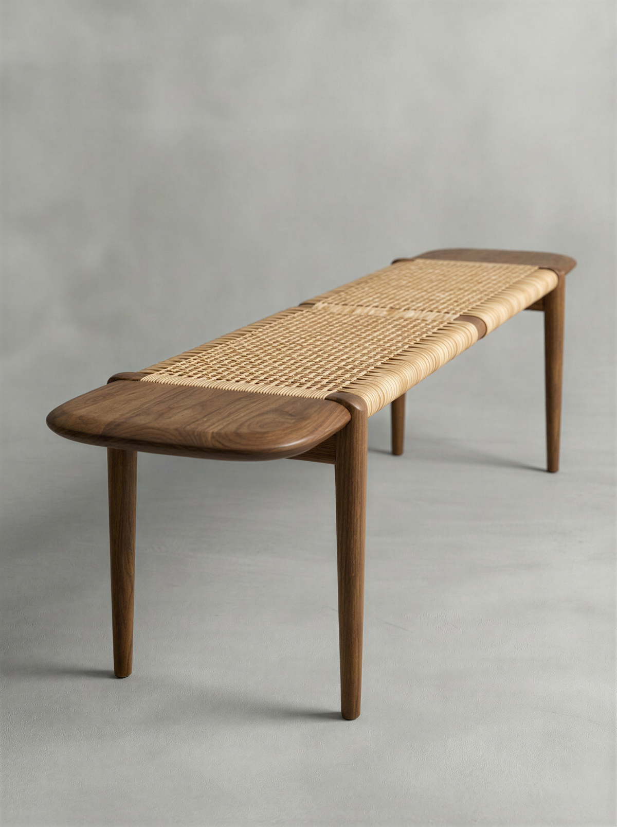 Raw Walnut Bench