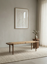 Raw Walnut Bench