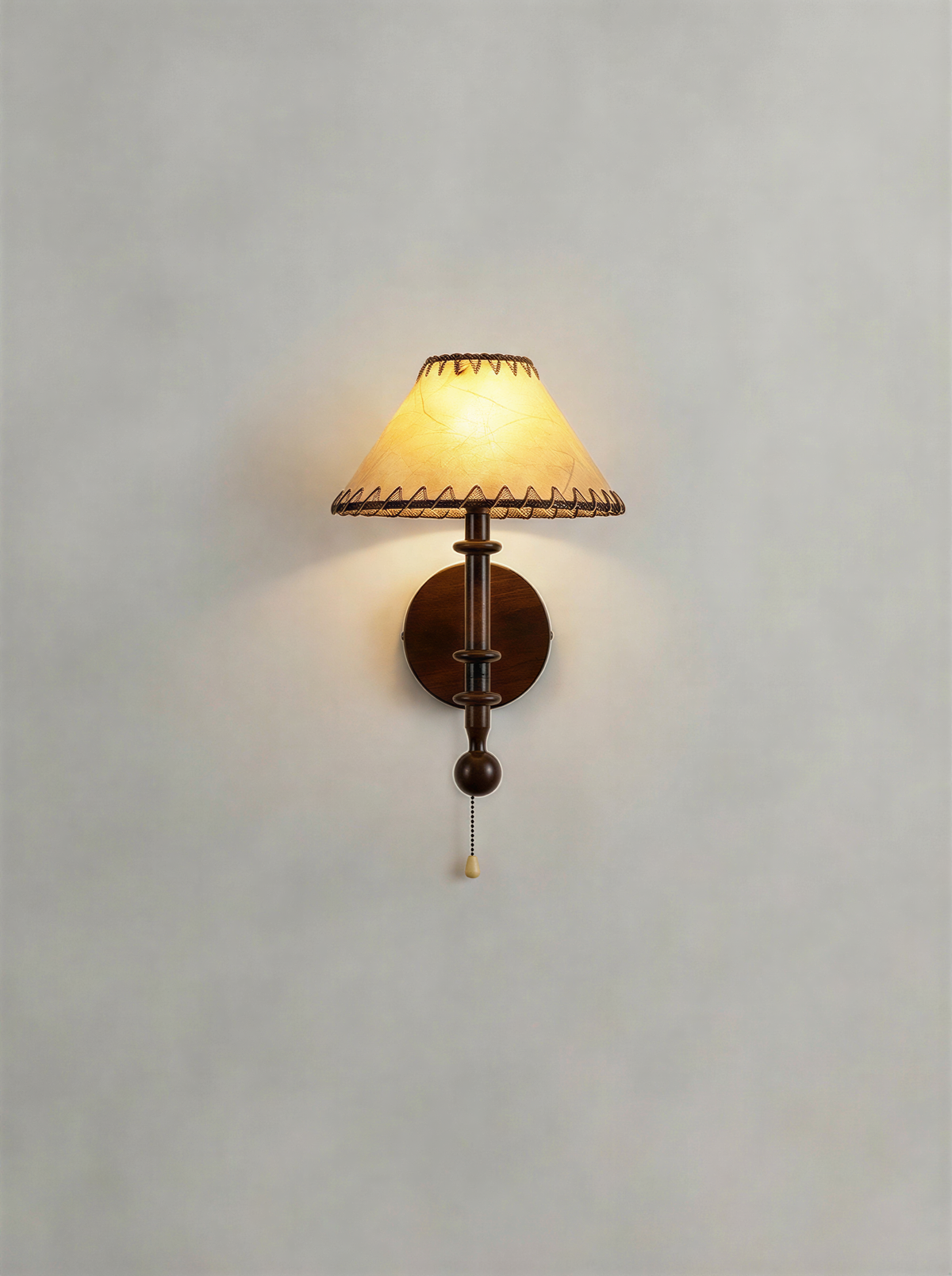 Retro Wooden Wall Lamp