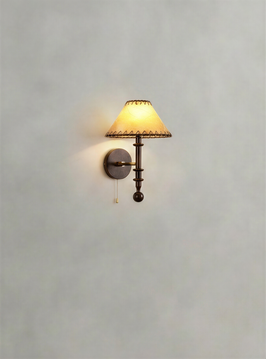 Retro Wooden Wall Lamp