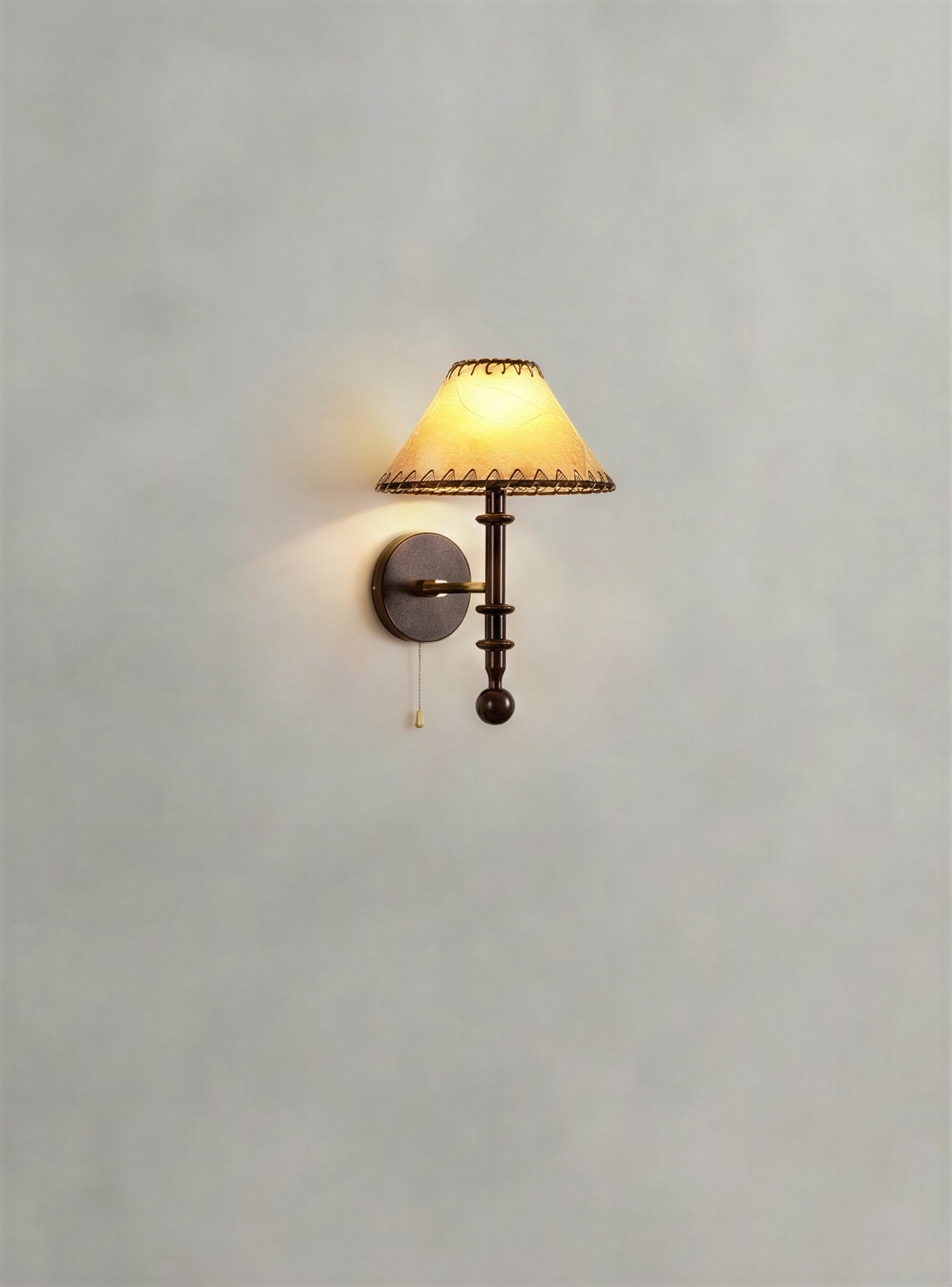Retro Wooden Wall Lamp